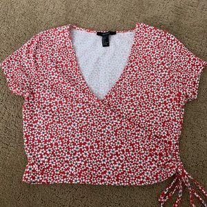 FOREVER 21 TIE FRONT TOP
